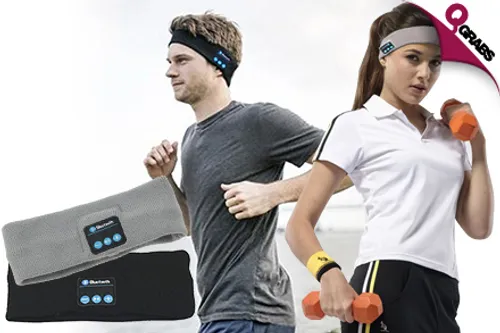 From QR65 Pump Up The Jam with Wireless Bluetooth Headbands - Choose from 2 Classic Colors! (Up to QR218 Value)